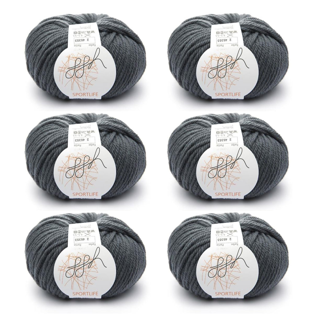 ggh Sportlife Box | Set mit 300g (6x50g) | 002 – Flanelgrau - Rebecca - Online.de