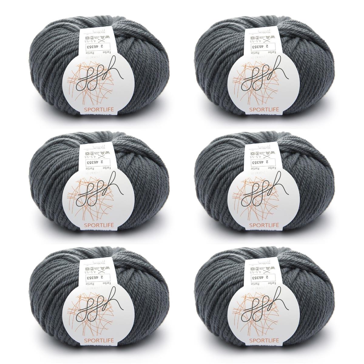 ggh Sportlife Box | Set mit 300g (6x50g) | 002 – Flanelgrau - Rebecca - Online.de