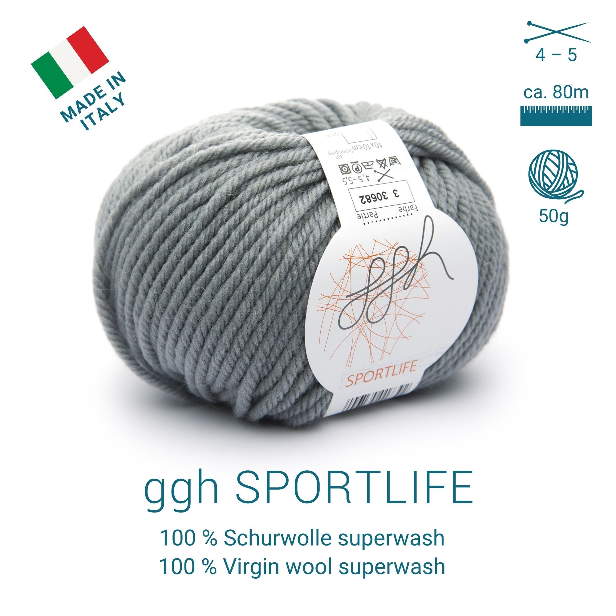 ggh Sportlife Box | Set mit 300g (6x50g) | 003 – Stahlgrau - Rebecca - Online.de
