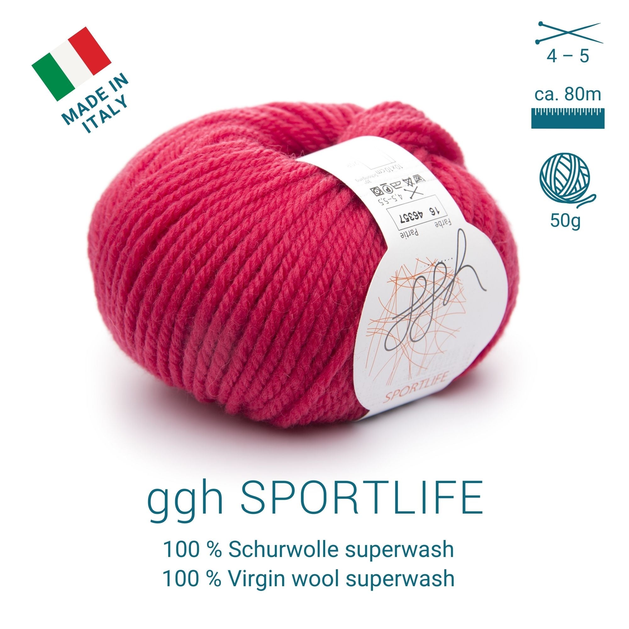 ggh Sportlife Box | Set mit 300g (6x50g) | 016 – Leuchtendes Rot - Rebecca - Online.de