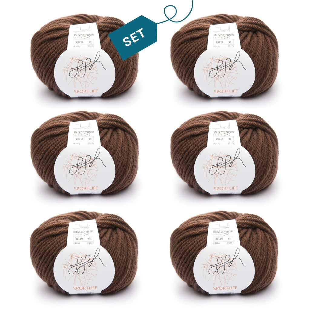 ggh Sportlife Box | Set mit 300g (6x50g) | 018 – Haselnussbraun - Rebecca - Online.de