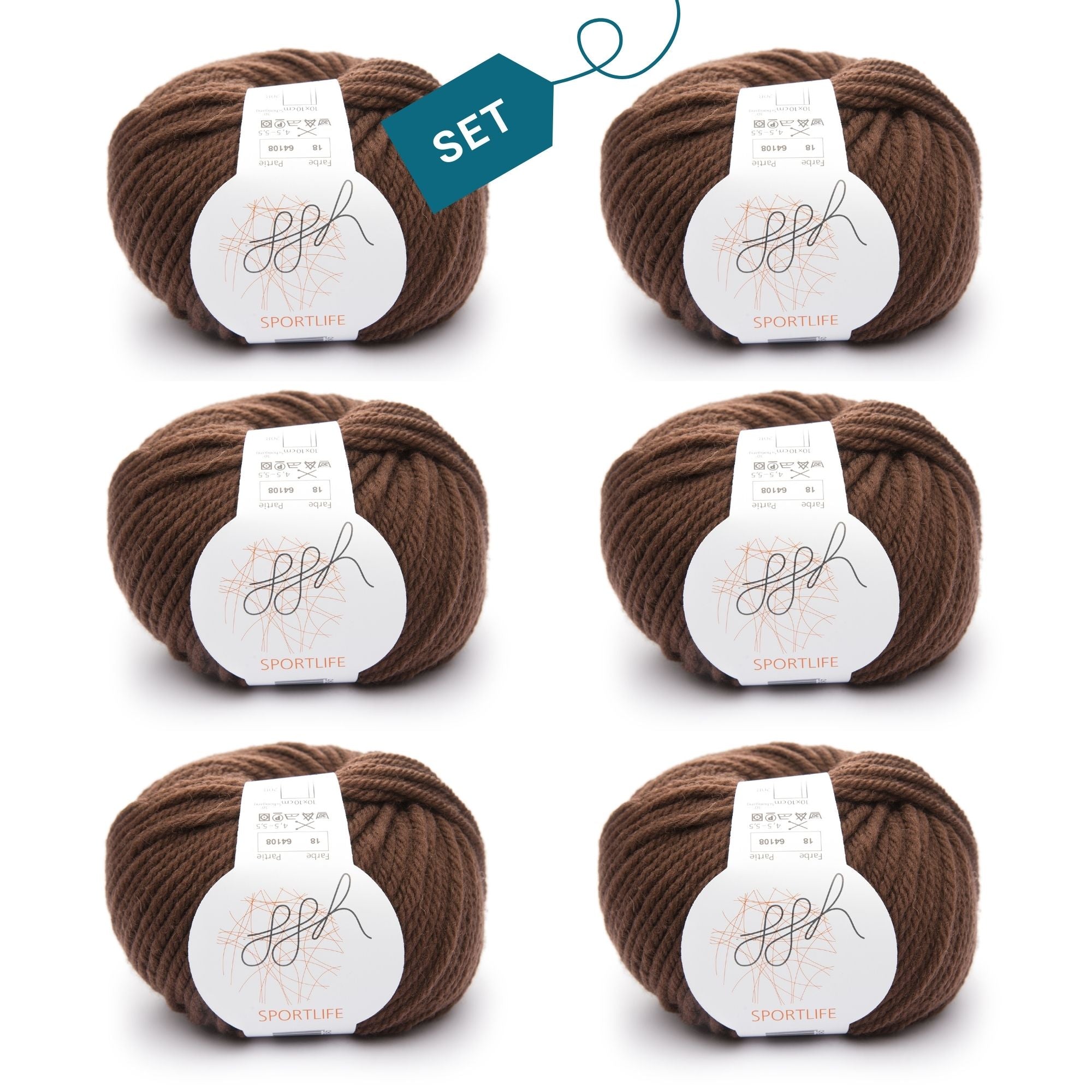 ggh Sportlife Box | Set mit 300g (6x50g) | 018 – Haselnussbraun - Rebecca - Online.de