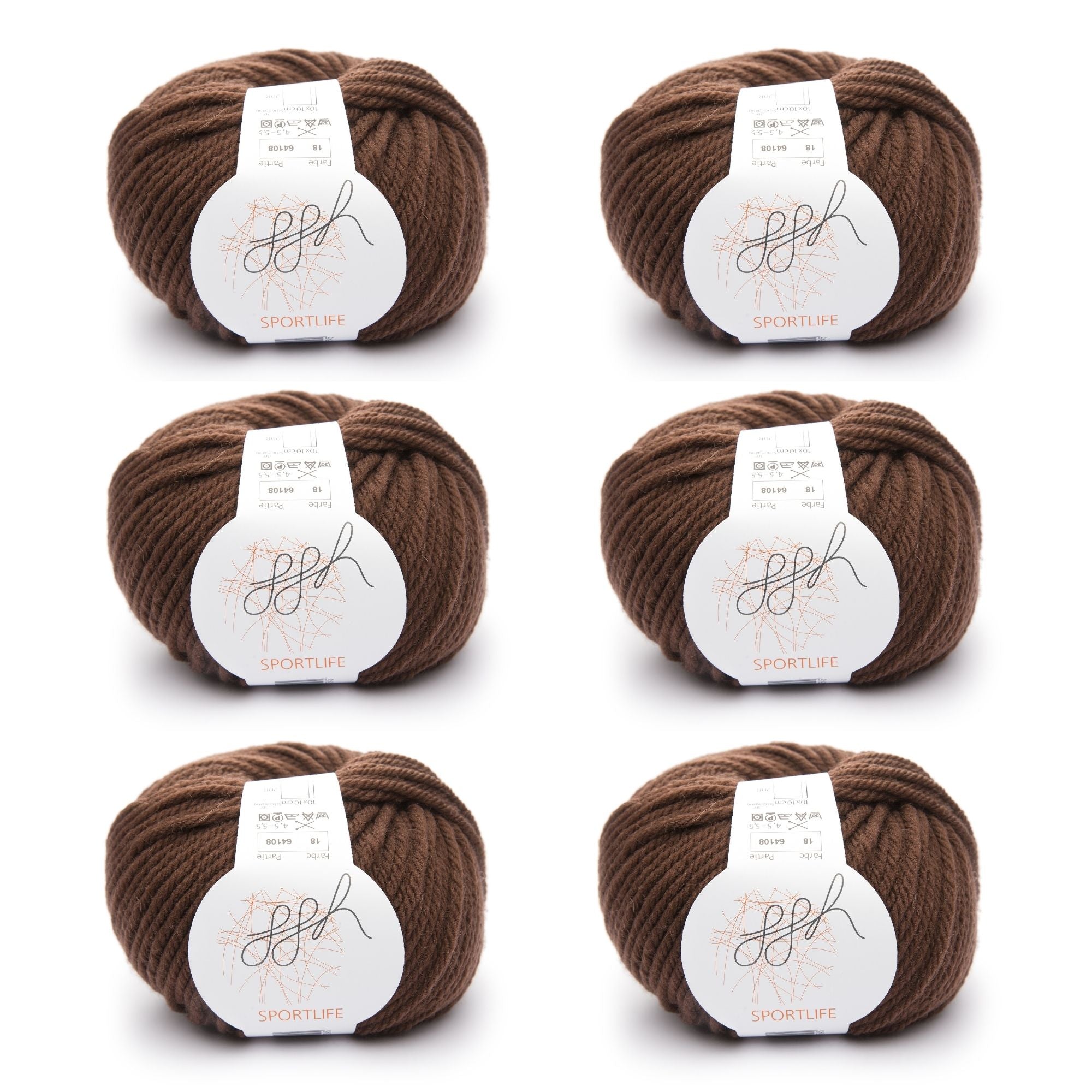 ggh Sportlife Box | Set mit 300g (6x50g) | 018 – Haselnussbraun - Rebecca - Online.de