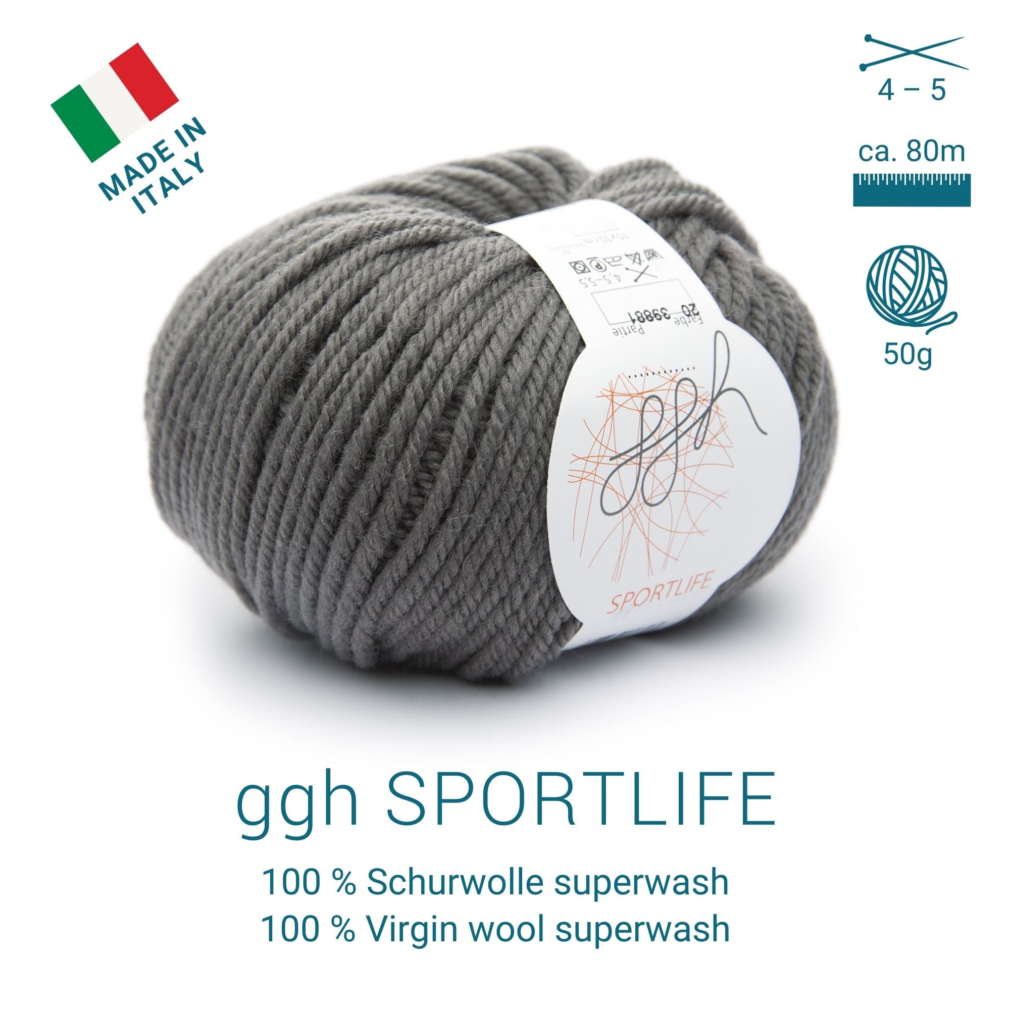 ggh Sportlife Box | Set mit 300g (6x50g) | 020 – Walnussgrau - Rebecca - Online.de