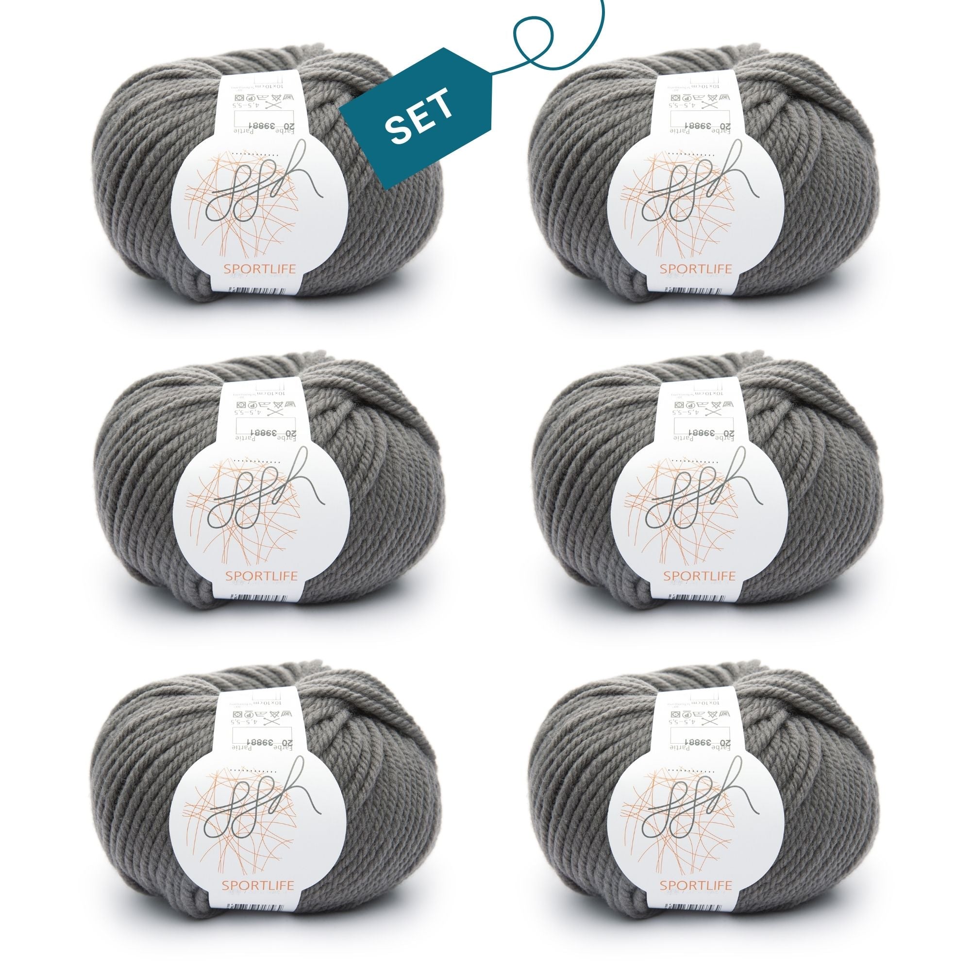 ggh Sportlife Box | Set mit 300g (6x50g) | 020 – Walnussgrau - Rebecca - Online.de