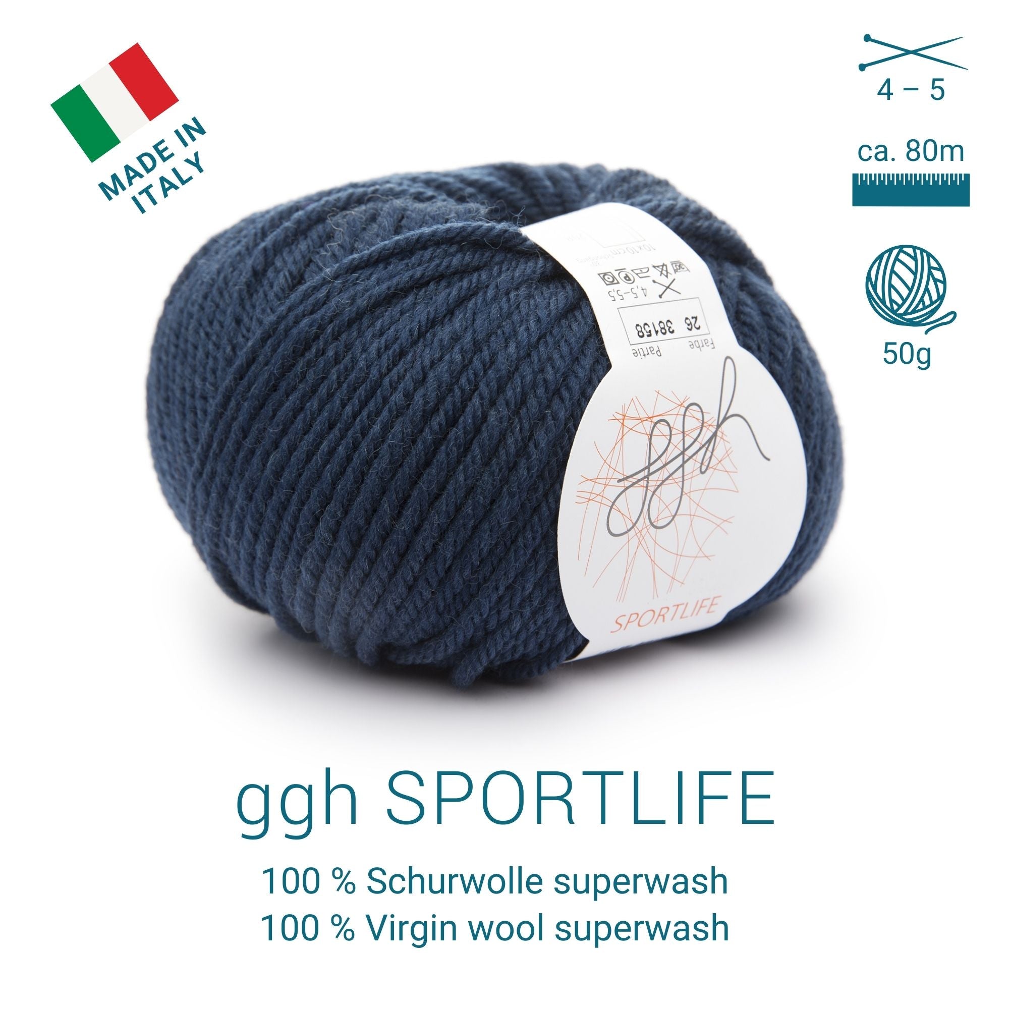 ggh Sportlife Box | Set mit 300g (6x50g) | 026 – Entenblau - Rebecca - Online.de