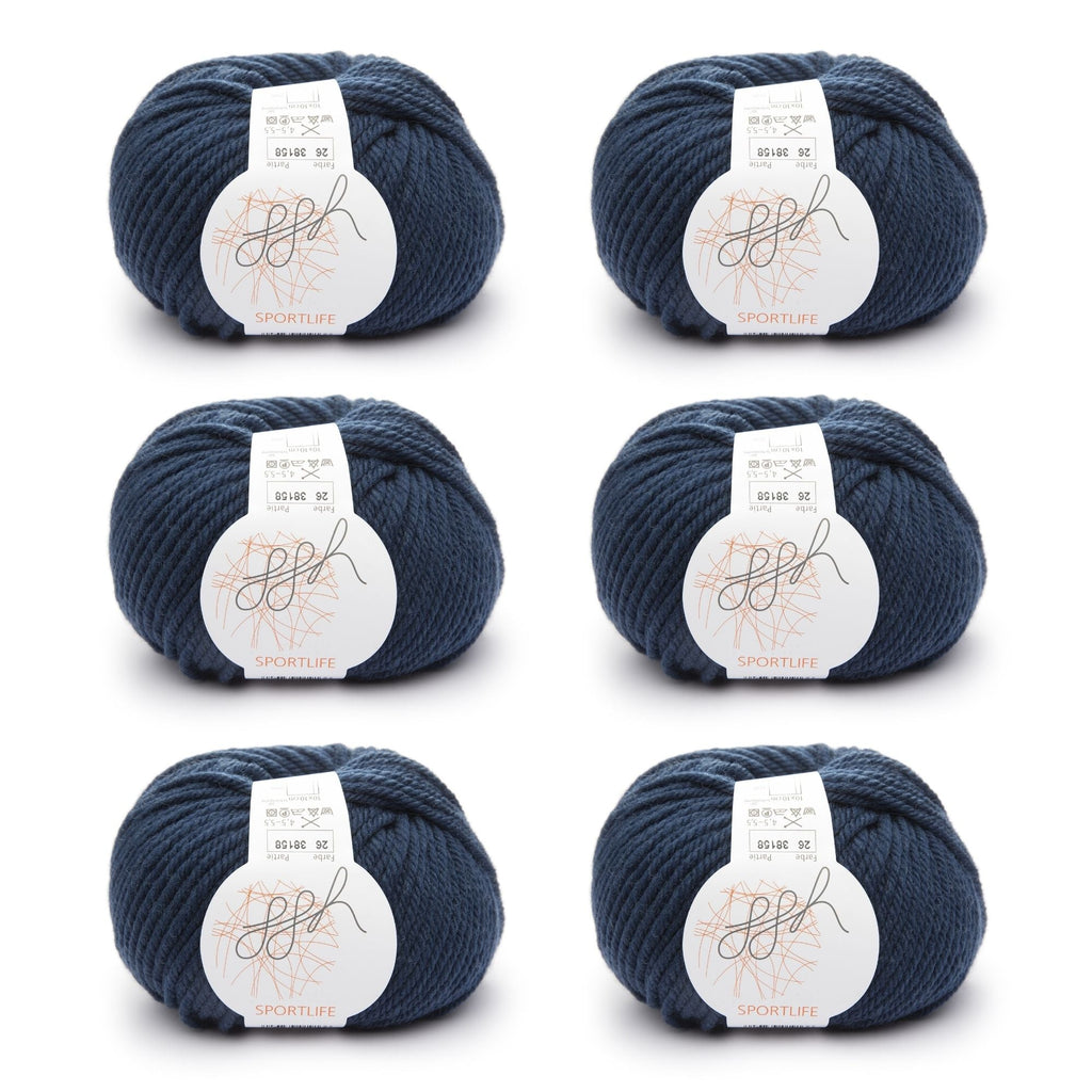 ggh Sportlife Box | Set mit 300g (6x50g) | 026 – Entenblau - Rebecca - Online.de