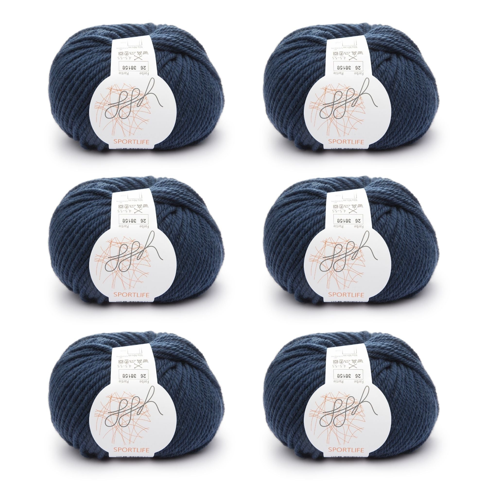 ggh Sportlife Box | Set mit 300g (6x50g) | 026 – Entenblau - Rebecca - Online.de