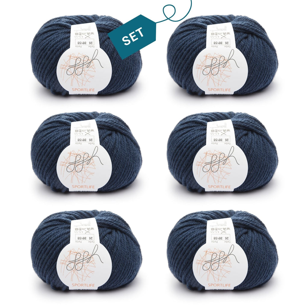 ggh Sportlife Box | Set mit 300g (6x50g) | 026 – Entenblau - Rebecca - Online.de