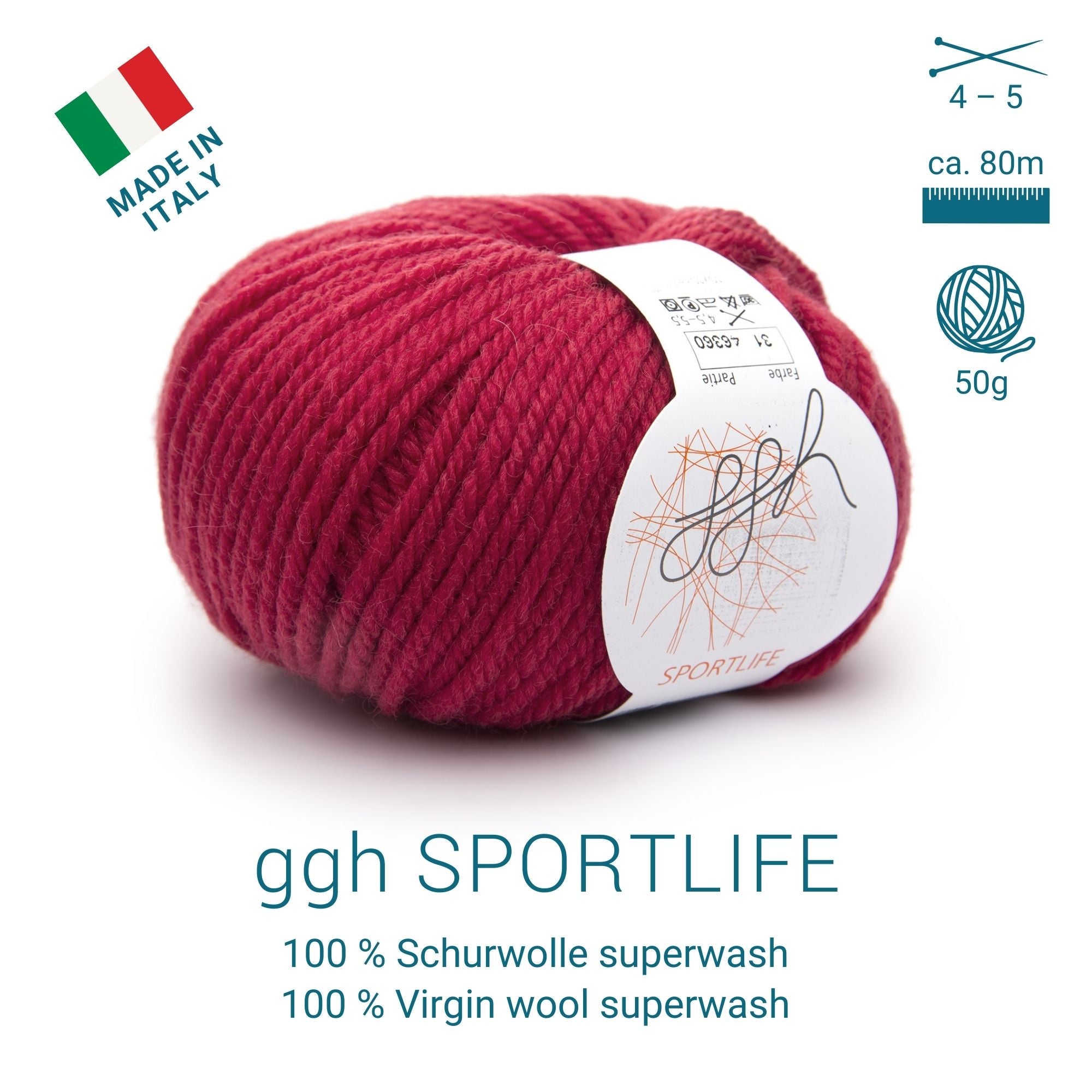 ggh Sportlife Box | Set mit 300g (6x50g) | 031 – Preisselbeerrot - Rebecca - Online.de