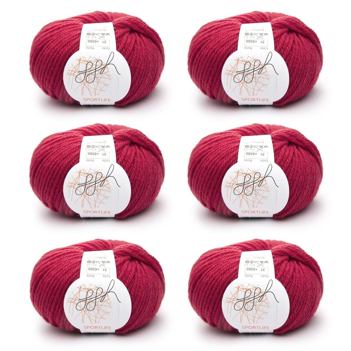 ggh Sportlife Box | Set mit 300g (6x50g) | 031 – Preisselbeerrot - Rebecca - Online.de
