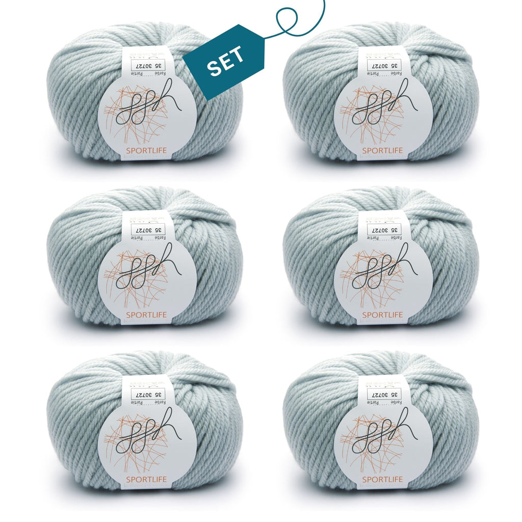 ggh Sportlife Box | Set mit 300g (6x50g) | 035 – Eisgrau - Rebecca - Online.de