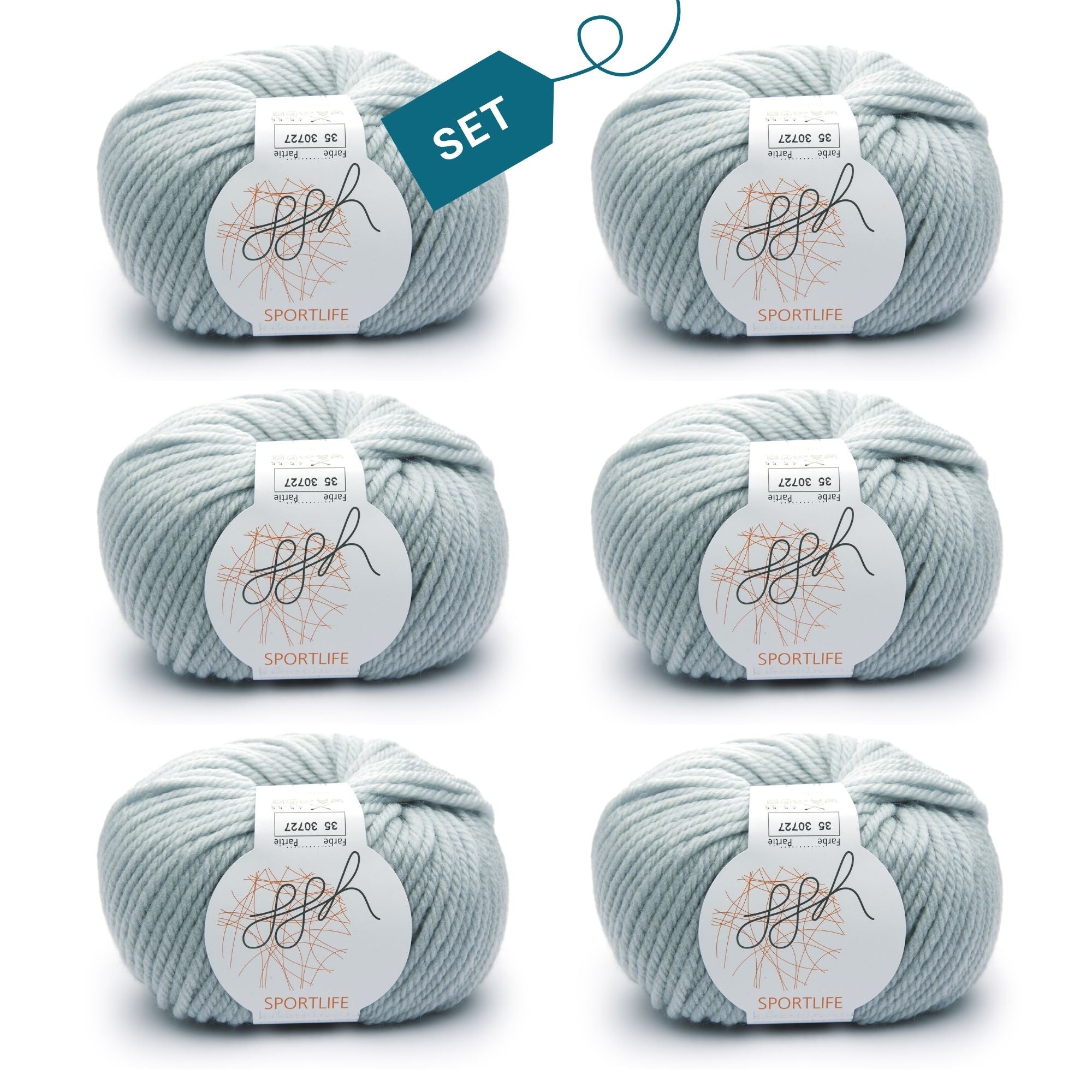 ggh Sportlife Box | Set mit 300g (6x50g) | 035 – Eisgrau - Rebecca - Online.de