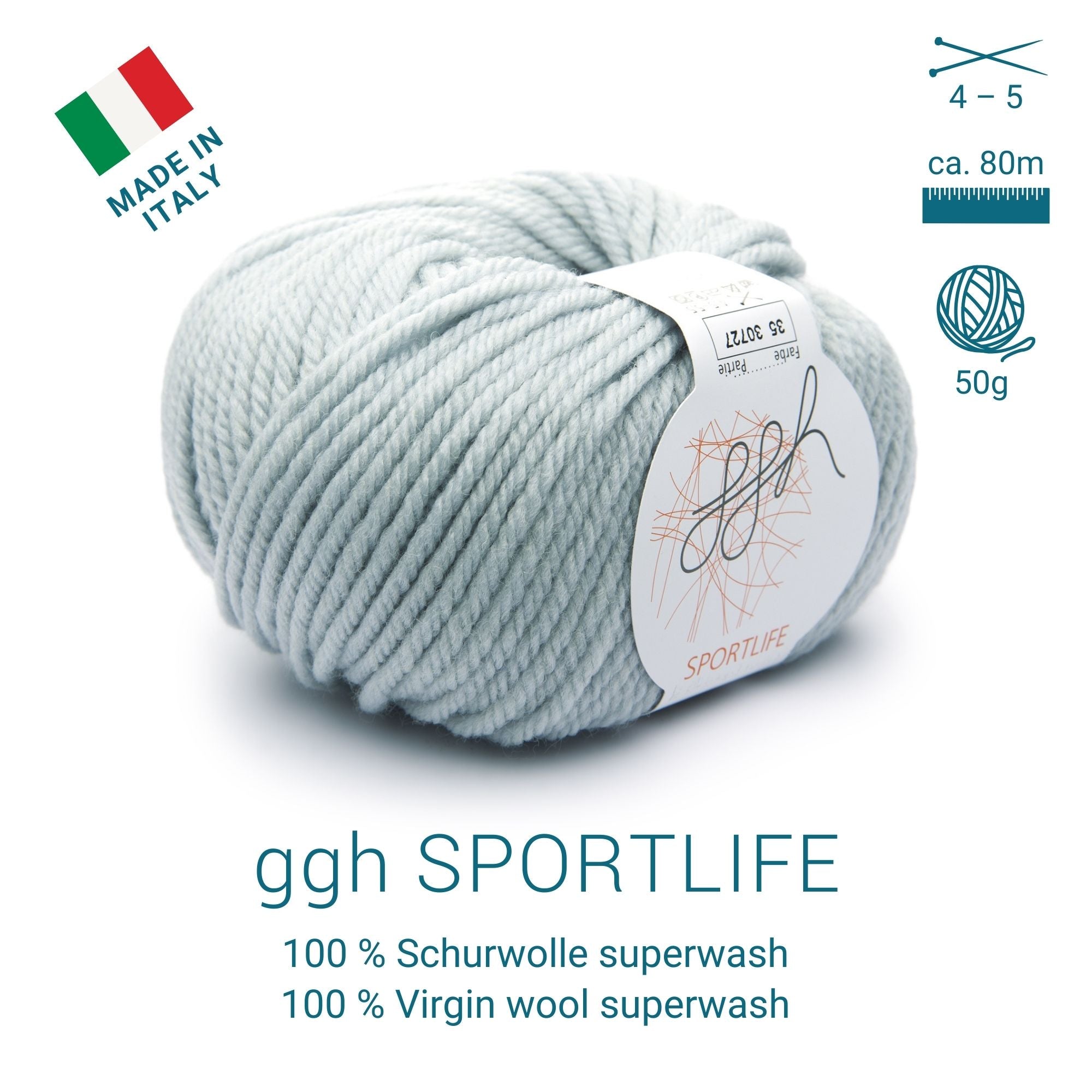 ggh Sportlife Box | Set mit 300g (6x50g) | 035 – Eisgrau - Rebecca - Online.de