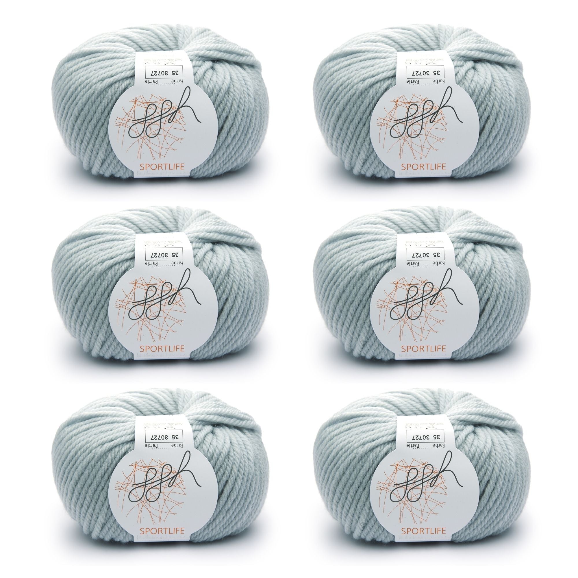 ggh Sportlife Box | Set mit 300g (6x50g) | 035 – Eisgrau - Rebecca - Online.de