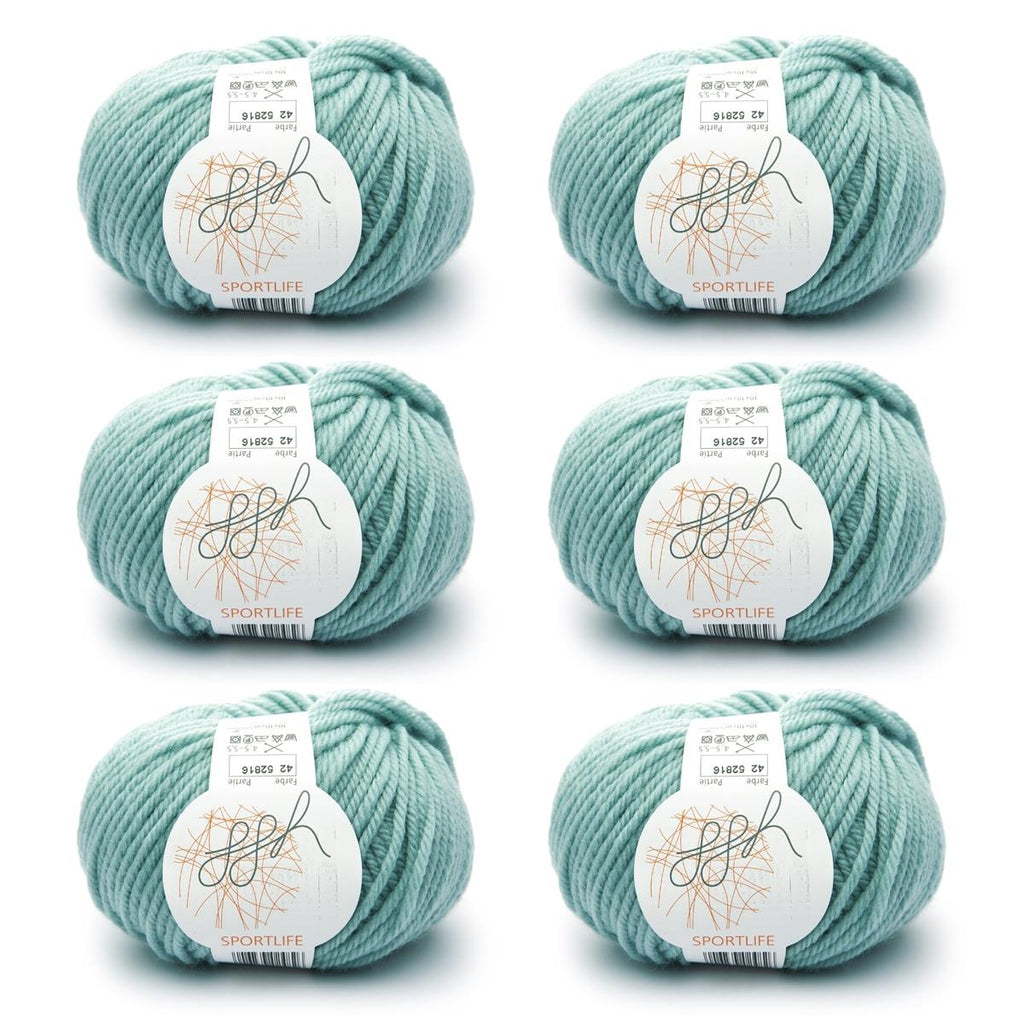 ggh Sportlife Box | Set mit 300g (6x50g) | 042 Mintgrün - Rebecca - Online.de