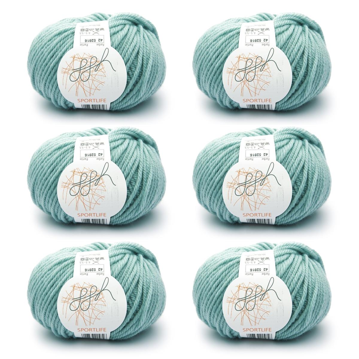 ggh Sportlife Box | Set mit 300g (6x50g) | 042 Mintgrün - Rebecca - Online.de