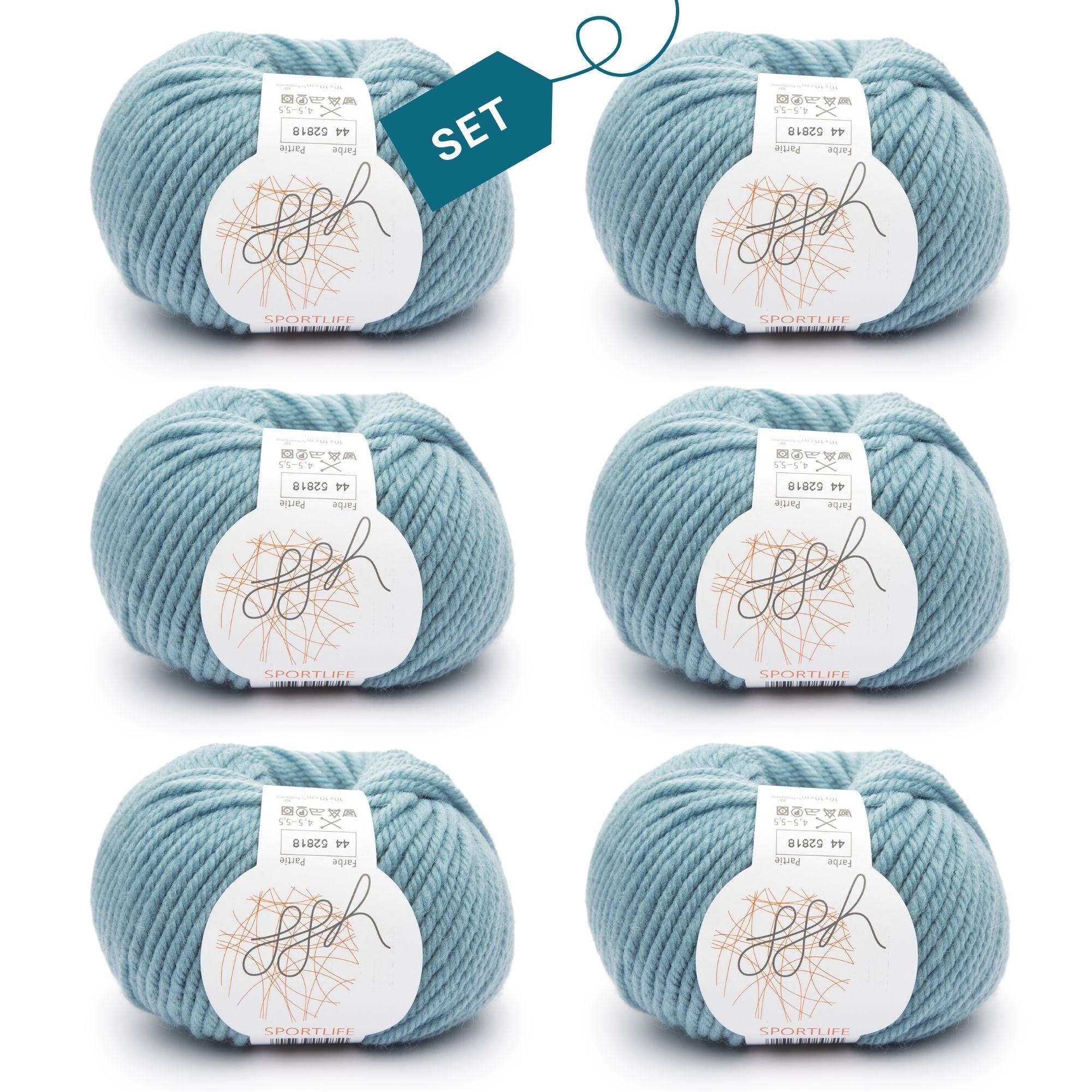 ggh Sportlife Box | Set mit 300g (6x50g) | 044 – Arktisblau - Rebecca - Online.de