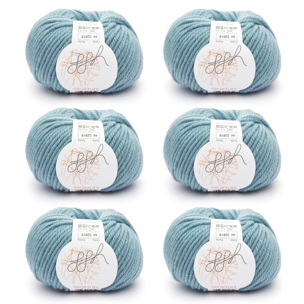 ggh Sportlife Box | Set mit 300g (6x50g) | 044 – Arktisblau - Rebecca - Online.de