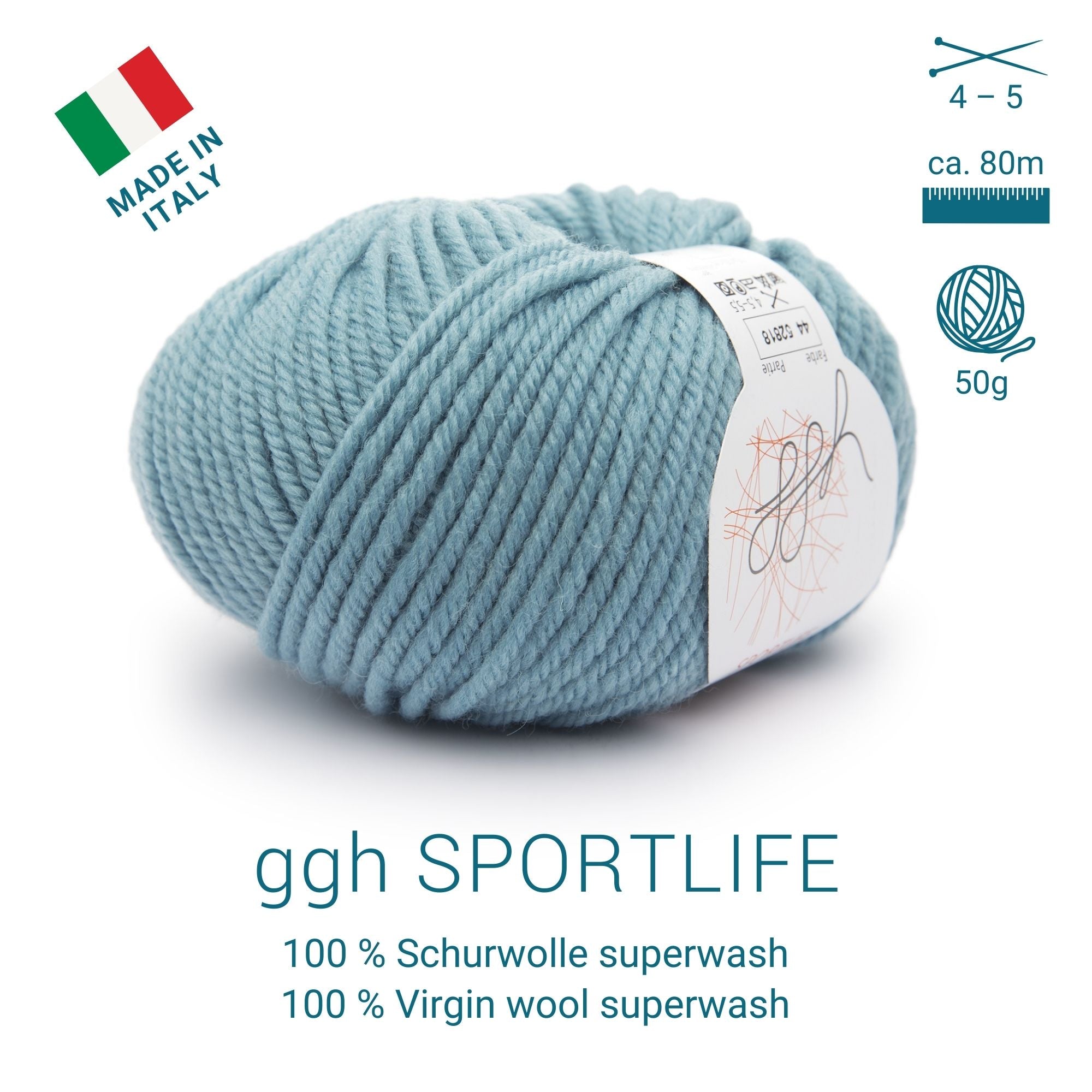 ggh Sportlife Box | Set mit 300g (6x50g) | 044 – Arktisblau - Rebecca - Online.de
