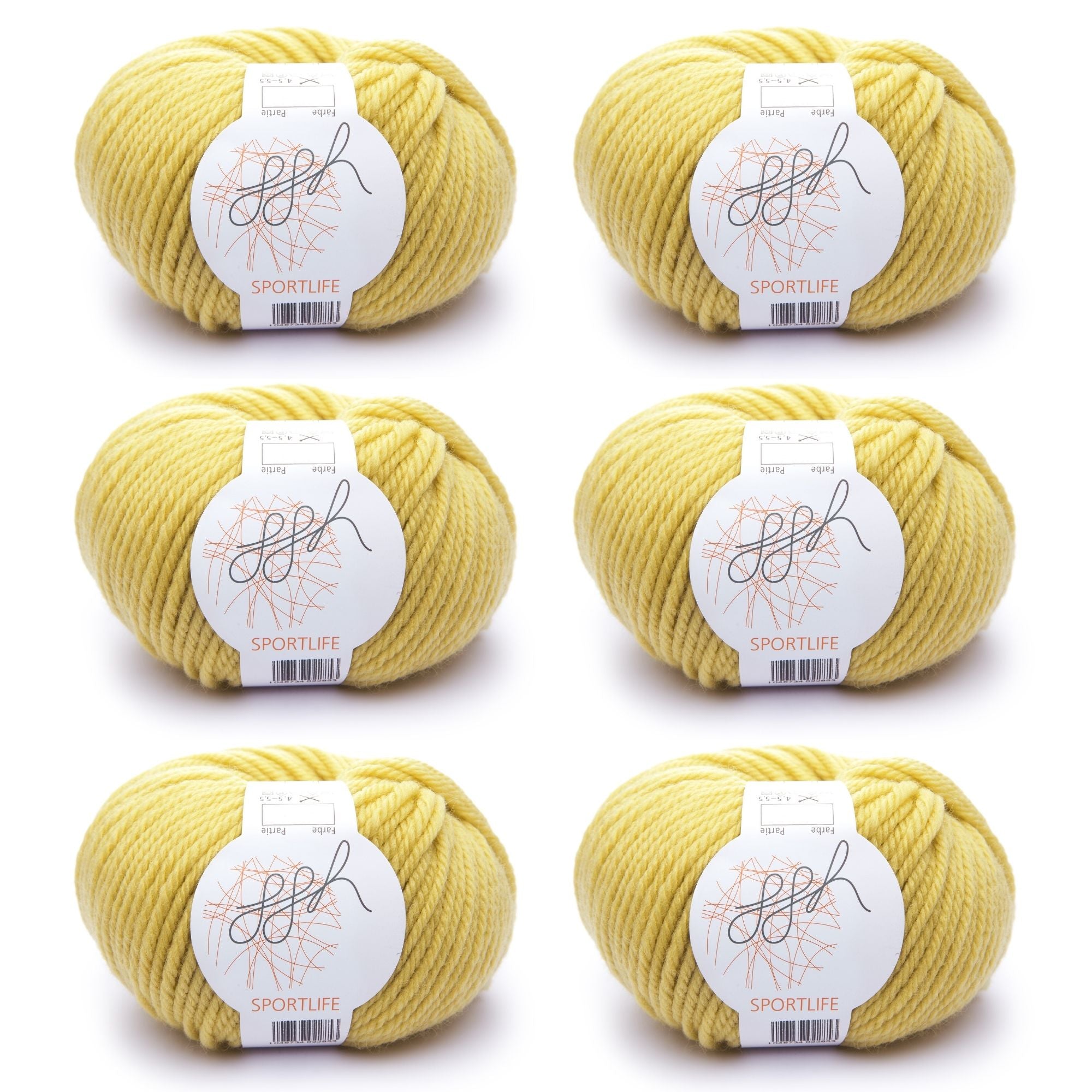 ggh Sportlife Box | Set mit 300g (6x50g) | 048 – Senfgelb - Rebecca - Online.de