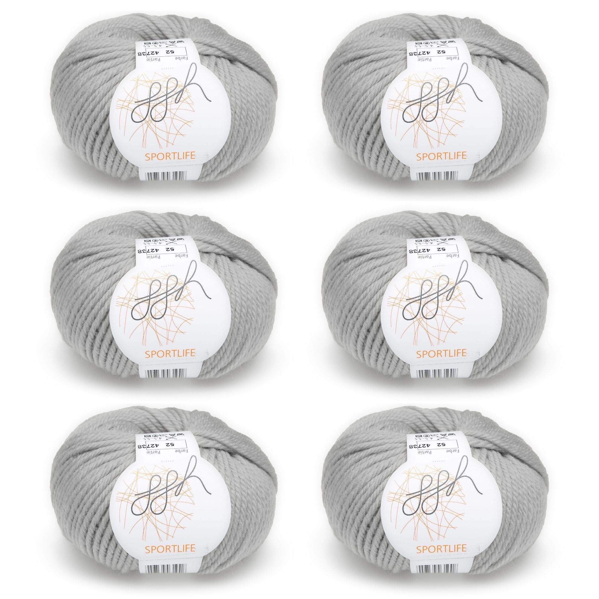 ggh Sportlife Box | Set mit 300g (6x50g) | 052 - Hellgrau - Rebecca - Online.de