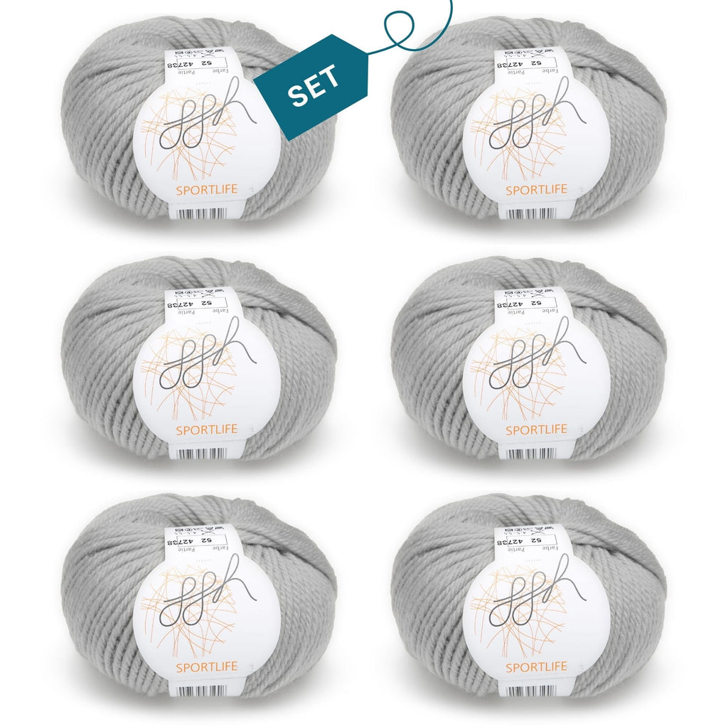 ggh Sportlife Box | Set mit 300g (6x50g) | 052 - Hellgrau - Rebecca - Online.de