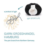 ggh Sportlife | Schurwolle | 80m/50g | 001 - Schwarz - Rebecca - Online.de