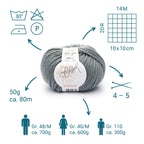 ggh Sportlife | Schurwolle | 80m/50g | 003 - Stahlgrau - Rebecca - Online.de
