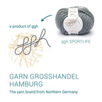ggh Sportlife | Schurwolle | 80m/50g | 003 - Stahlgrau - Rebecca - Online.de