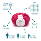 ggh Sportlife | Schurwolle | 80m/50g | 016 - Leuchtend Rot - Rebecca - Online.de