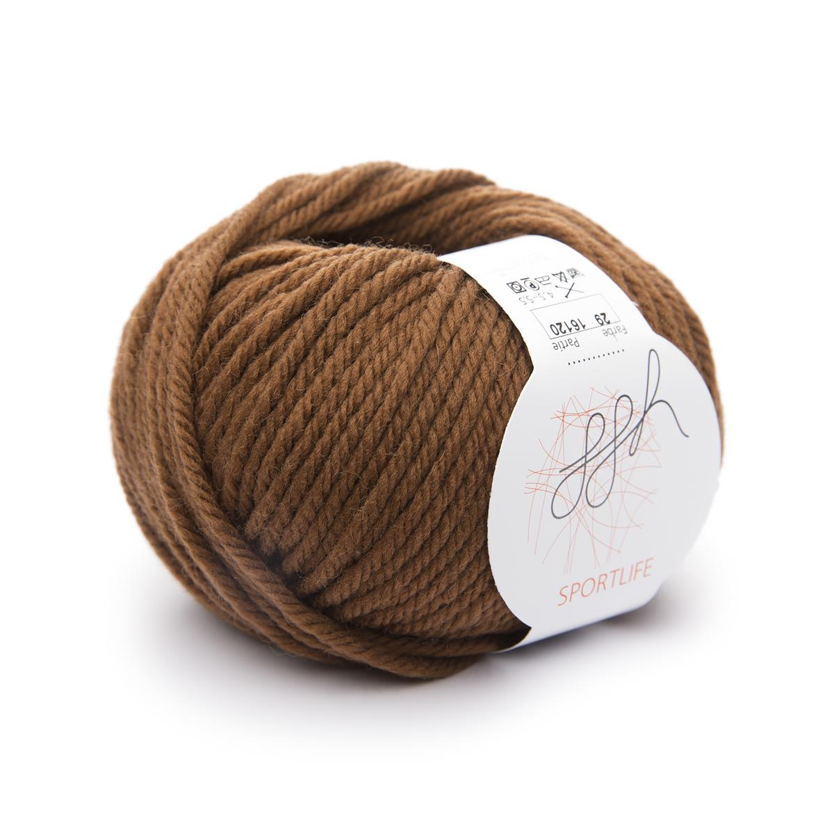 ggh Sportlife | Schurwolle | 80m/50g | 029 - Lederbraun - Rebecca - Online.de