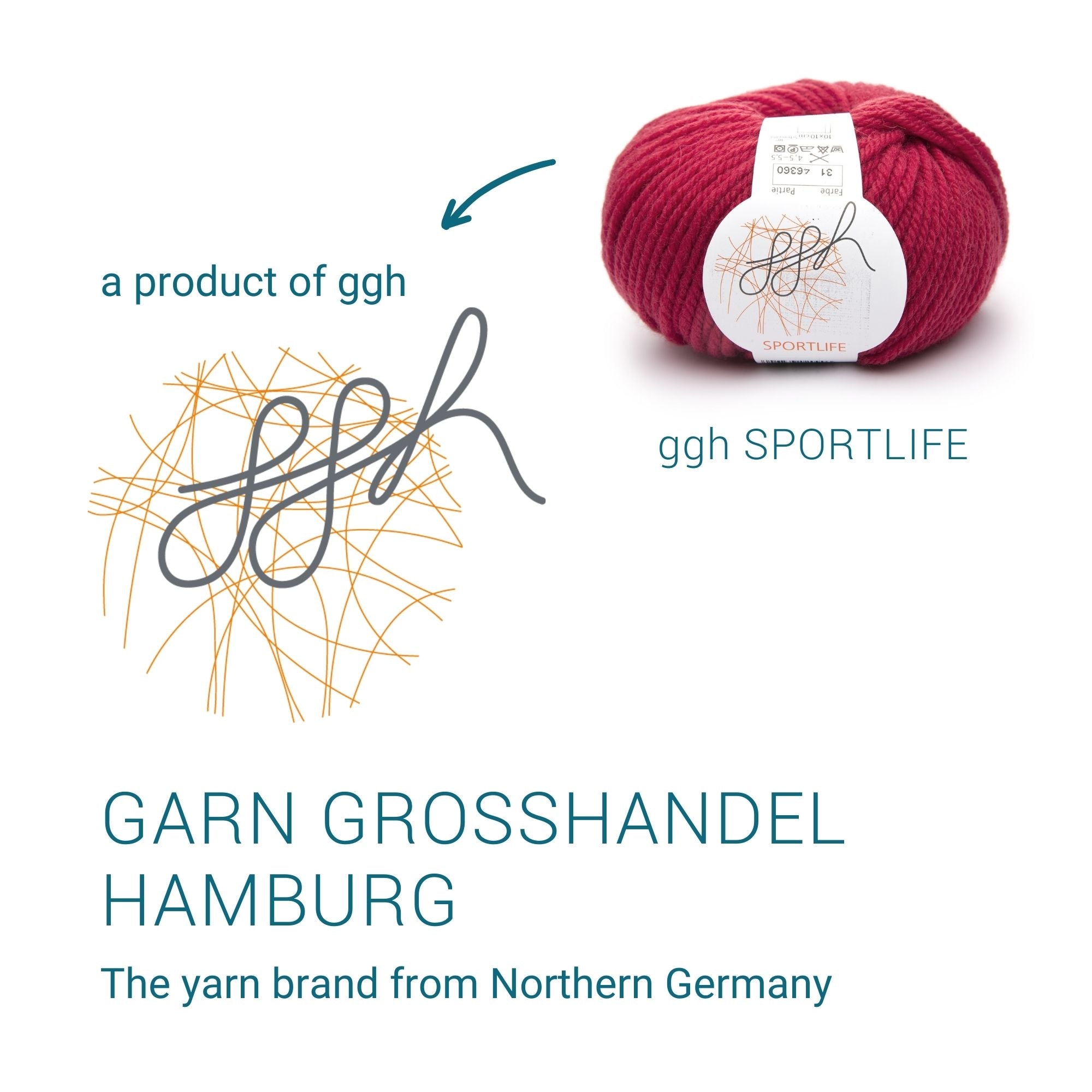 ggh Sportlife | Schurwolle | 80m/50g | 031 - Preisselbeerrot - Rebecca - Online.de