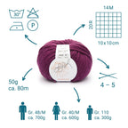 ggh Sportlife | Schurwolle | 80m/50g | 032 - Granatrot - Rebecca - Online.de
