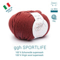 ggh Sportlife | Schurwolle | 80m/50g | 038 - Rostrot - Rebecca - Online.de