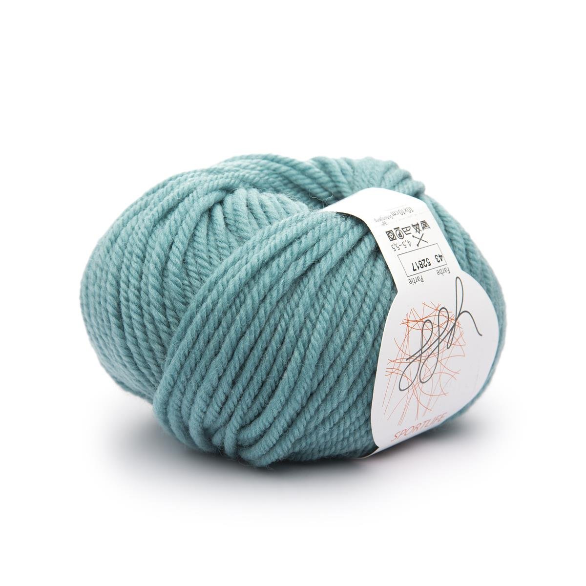ggh Sportlife | Schurwolle | 80m/50g | 043 - Frostgrün - Rebecca - Online.de