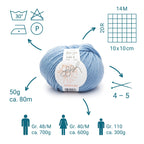 ggh Sportlife | Schurwolle | 80m/50g | 045 - Hellblau - Rebecca - Online.de