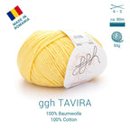ggh Tavira | 100% Baumwolle | 80m/50g | 009 - Zitronenbonbon - Rebecca - Online.de