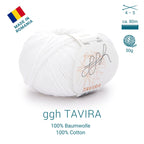 ggh Tavira | 100% Baumwolle | 80m/50g | 010 - Cremeweiß - Rebecca - Online.de