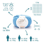 ggh Tavira | 100% Baumwolle | 80m/50g | 015 - Aqua - Rebecca - Online.de