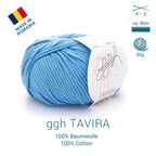 ggh Tavira | 100% Baumwolle | 80m/50g | 015 - Aqua - Rebecca - Online.de