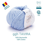 ggh Tavira | 100% Baumwolle | 80m/50g | 016 - Hellblau - Rebecca - Online.de
