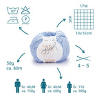 ggh Tavira | 100% Baumwolle | 80m/50g | 016 - Hellblau - Rebecca - Online.de