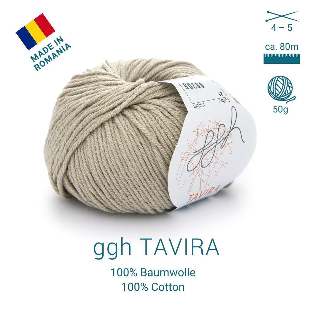 ggh Tavira | 100% Baumwolle | 80m/50g | 021 - Sand - Rebecca - Online.de