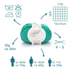 ggh Tavira | 100% Baumwolle | 80m/50g | 027 - Chromgrün - Rebecca - Online.de