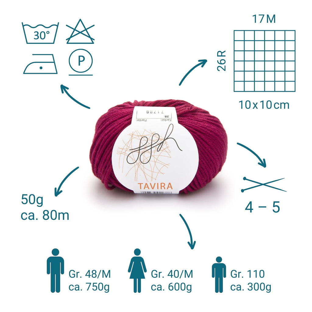 ggh Tavira | 100% Baumwolle | 80m/50g | 028 - Scharlachrot - Rebecca - Online.de