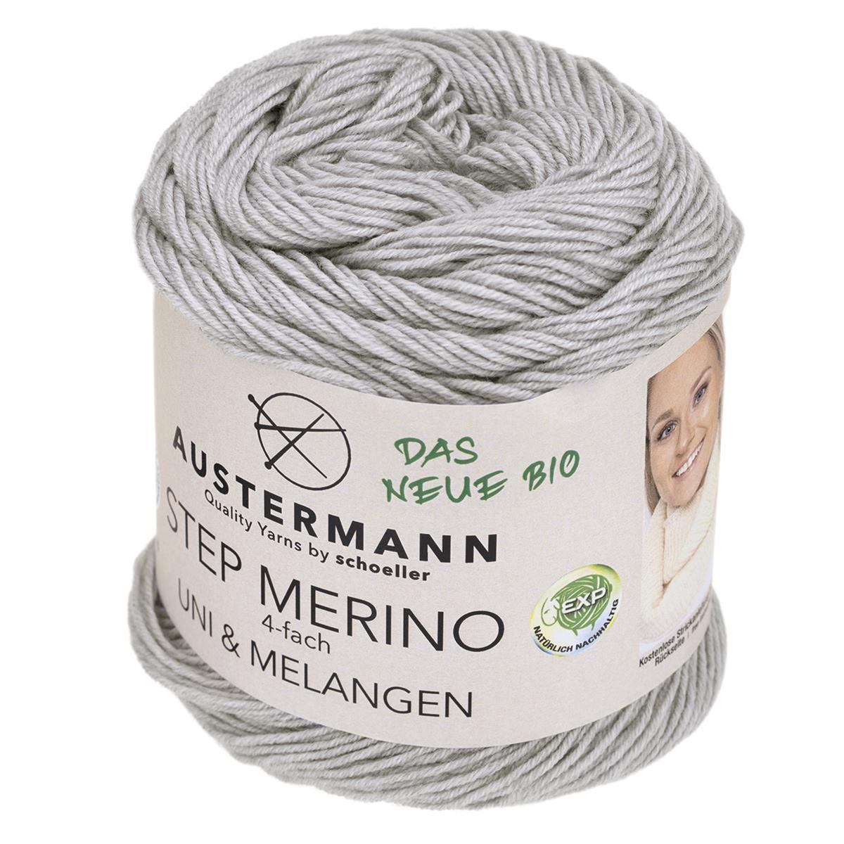 Gots Step Merino 4 Exp Uni | 400 M - 100 G | 1001 - Hellgrau Melange - Rebecca - Online.de