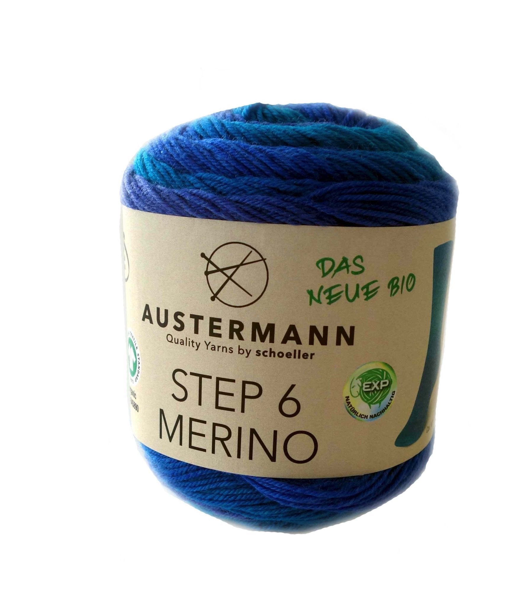 Gots Step Merino 6 Exp Color | 400 M - 150 G | 107 - Türkis - Rebecca - Online.de