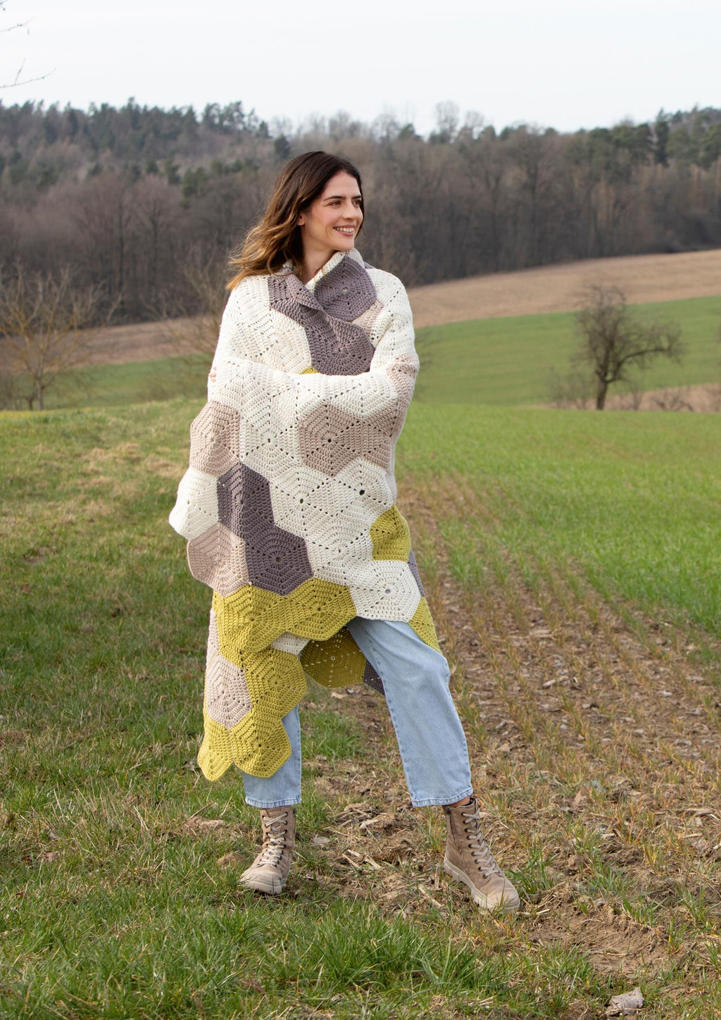 Häkeldecke Mosaik - Rebecca - Online.de