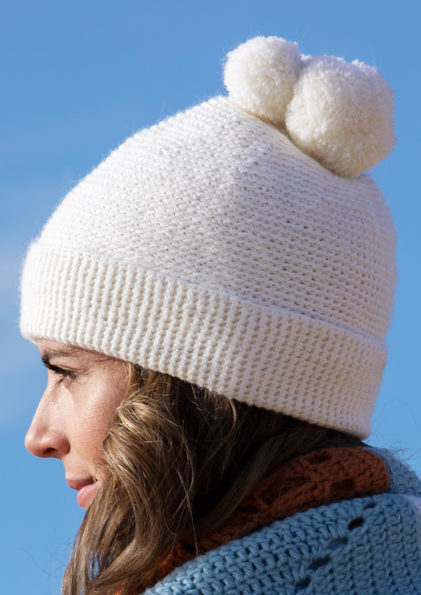 Häkelmütze Pomponpom - Rebecca - Online.de
